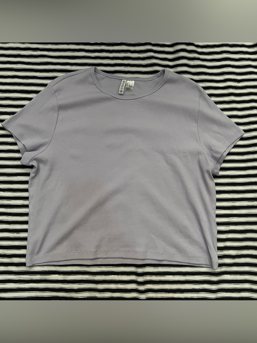 Lilac Crewneck Short Sleeve Top